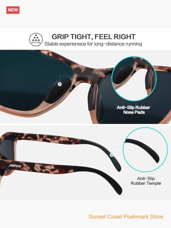 Retro Shield Polarized Running Sunglasses UV400 Protection Lightweight Unisex main image 4